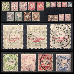 1888-1903 Bavaria, Germany (Canceled, CV $120)