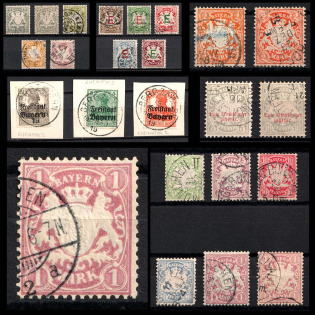 1876-1919 Bavaria, Germany (Canceled, CV $160)