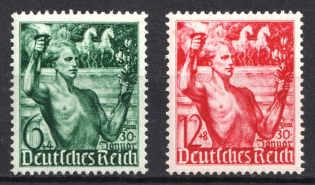 1938 Third Reich, Germany (Mi. 660 - 661, Full Set, CV $30, MNH)