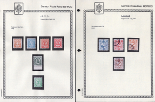 1888-89 Altona - Germany Local Post, Private City Mail, Small Stock of Valuable stamps