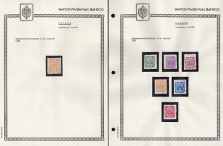 1886-87 Apolda - Germany Local Post, Private City Mail, Small Stock of Valuable stamps