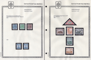 1887-97 Augsburg, Bergerdorf - Germany Local Post, Private City Mail, Small Stock of Valuable stamps