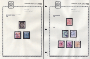 1885-86 Berlin - Germany Local Post, Private City Mail, Small Stock of Valuable stamps (Canceled)