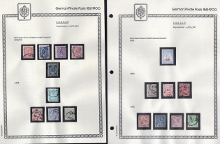 1887-91 Berlin - Germany Local Post, Private City Mail, Small Stock of Valuable stamps