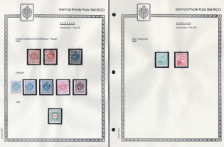 1893-98 Wroclaw - Germany Local Post, Private City Mail, Small Stock of Valuable stamps