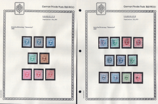 1887 Chemnitz - Germany Local Post, Private City Mail, Small Stock of Valuable stamps