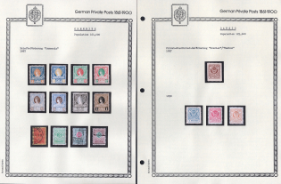 1887-98 Chemnitz, Danzig - Germany Local Post, Private City Mail, Small Stock of Valuable stamps