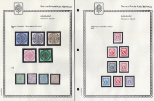 1866-87 Dresden - Germany Local Post, Private City Mail, Small Stock of Valuable stamps