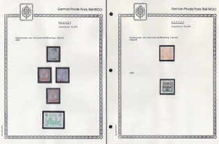 1888-92 Erfurt - Germany Local Post, Private City Mail, Small Stock of Valuable stamps