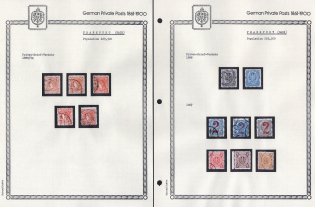 1886-94 Frankfurt - Germany Local Post, Private City Mail, Small Stock of Valuable stamps