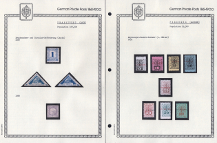 1887-91 Frankfurt, Freiberg - Germany Local Post, Private City Mail, Small Stock of Valuable stamps