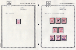 1887-97 Furth, Giessen - Germany Local Post, Private City Mail, Small Stock of Valuable stamps