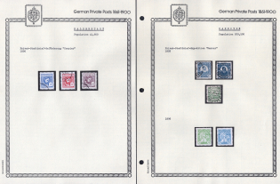 1892-96 Halberstadt, Hanover - Germany Local Post, Private City Mail, Small Stock of Valuable stamps