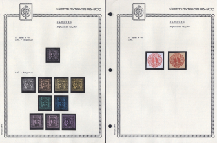 1861 Hamburg - Germany Local Post, Private City Mail, Small Stock of Valuable stamps