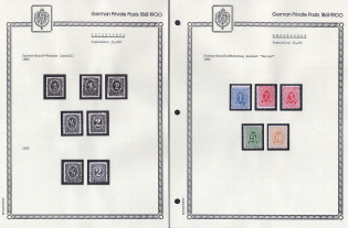 1886-87 Heidelberg - Germany Local Post, Private City Mail, Small Stock of Valuable stamps