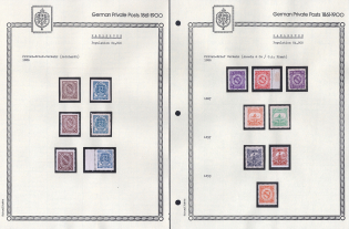 1886-99 Karlsruhe - Germany Local Post, Private City Mail, Small Stock of Valuable stamps