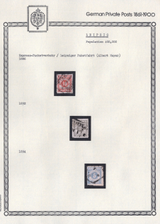 1886-94 Leipzig - Germany Local Post, Private City Mail, Small Stock of Valuable stamps (Canceled)