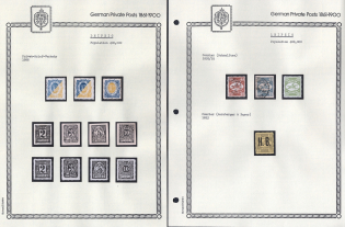 1886-93 Leipzig - Germany Local Post, Private City Mail, Small Stock of Valuable stamps