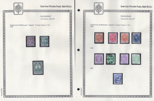 1893-97 Leipzig - Germany Local Post, Private City Mail, Small Stock of Valuable stamps