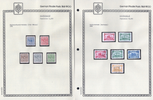 1888-91 Limbach, Lubeck - Germany Local Post, Private City Mail, Small Stock of Valuable stamps