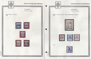 1888-1900 Lubeck - Germany Local Post, Private City Mail, Small Stock of Valuable stamps