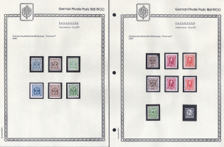 1886-87 Magdeburg - Germany Local Post, Private City Mail, Small Stock of Valuable stamps