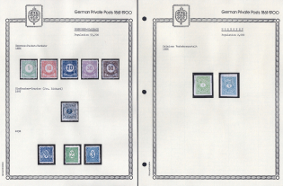 1886-98 Monchengladbach, Moresnet - Germany Local Post, Private City Mail, Small Stock of Valuable stamps