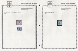 1896 Muhlhausen, Mulheim - Germany Local Post, Private City Mail, Small Stock of Valuable stamps