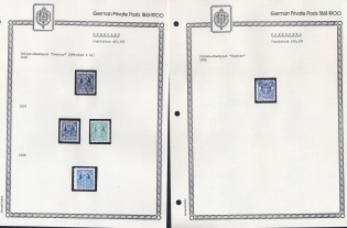 1895-98 Munich, Nuremberg - Germany Local Post, Private City Mail, Small Stock of Valuable stamps