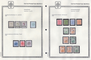 1886-95 Szczecin, Strasbourg - Germany Local Post, Private City Mail, Small Stock of Valuable stamps