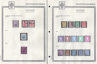 1886-92 Strasbourg, Stuttgart - Germany Local Post, Private City Mail, Small Stock of Valuable stamps