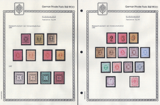 1886-87 Wiesbaden - Germany Local Post, Private City Mail, Small Stock of Valuable stamps