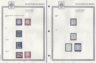 1889-98 Wiesbaden, Wittenberge - Germany Local Post, Private City Mail, Small Stock of Valuable stamps