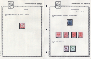 1886-99 Worms, Wuppertal - Germany Local Post, Private City Mail, Small Stock of Valuable stamps