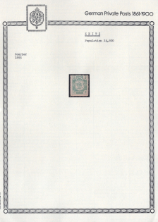 1893 Zeitz - Germany Local Post, Private City Mail