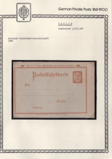 1886 Berlin - Germany Local Post, Private City Mail, Postal Stationery, Mint
