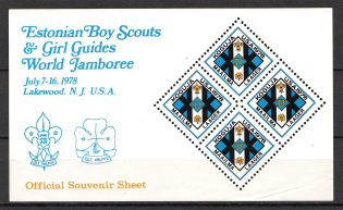 1978 Estonia Baltic Scouts Exile Block Sheet