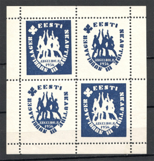 1956 Estonia Baltic Scouts Exile Block Sheet