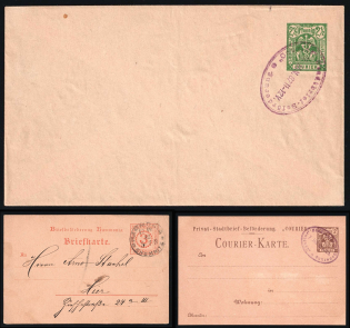 Chemnitz, Magdeburg - Germany Local Post, Private City Mail, Postal Stationery