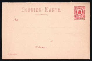 1887 Magdeburg - Germany Local Post, Private City Mail, Postal Stationery, Mint