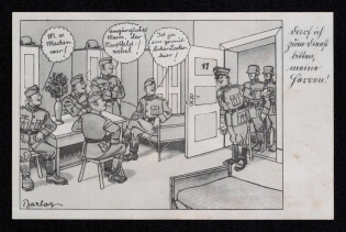 1943 (24 Feb) Soldiers Humor, Third Reich Propaganda, Nazi Germany, Military Postcard