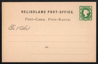 Heligoland, Germany, Postal Stationery Postcard, Mint