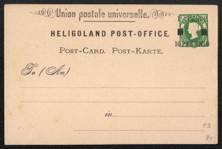 Heligoland, Germany, Postal Stationery Postcard, Mint