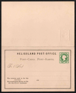 Heligoland, Germany, Postal Stationery Postcard, Mint