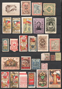 Non-Postal, Russia, Stock of Stamps