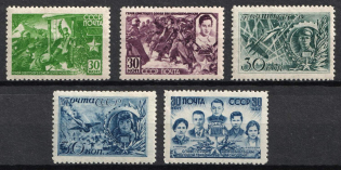 1944 Heroes of the USSR, Soviet Union, USSR (Full Set, MNH)