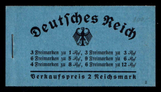 1934 Complete Booklet with stamps of Third Reich, Germany, Excellent Condition (Mi. MH 35, CV $1,040)