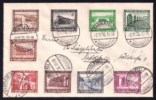 1936 Third Reich, Germany, Cover to Radolfzell (Mi. 634 - 642, Full Set, CV $70)