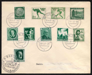 1937 Third Reich, Germany, Cover from Berlin (Special Cancellation)