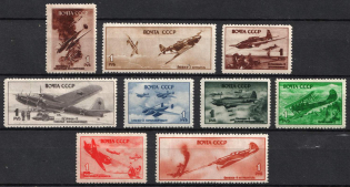 1945 Air Force During World War II, Soviet Union, USSR (Full Set, MNH)
